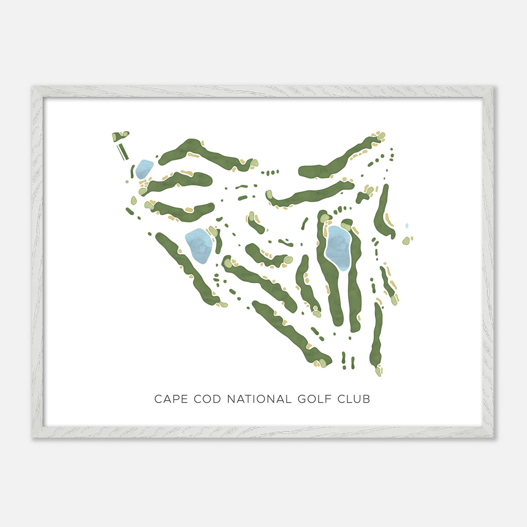 Print of Cape Cod National Golf Club Modern Map