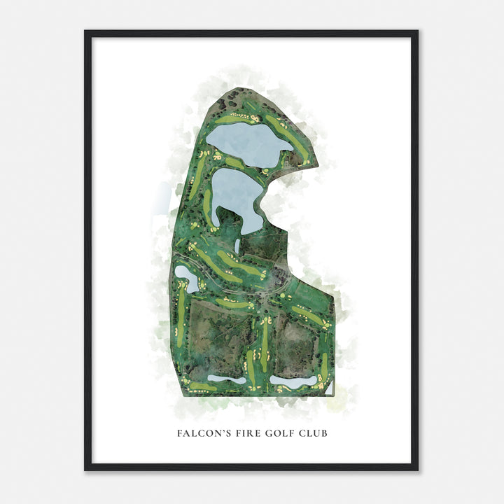 Print of Falcon'S Fire Golf Club Classic Map