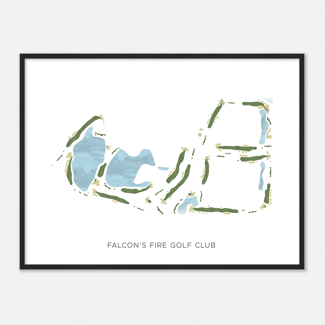 Print of Falcon'S Fire Golf Club Modern Map