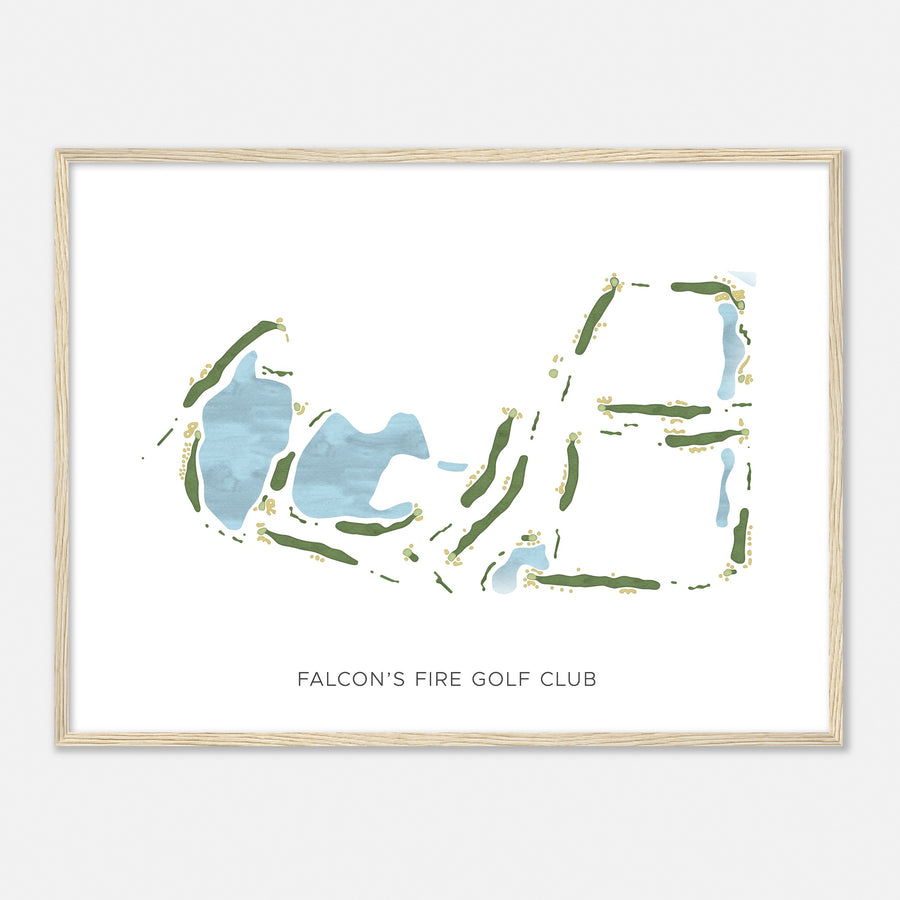 Print of Falcon'S Fire Golf Club Modern Map