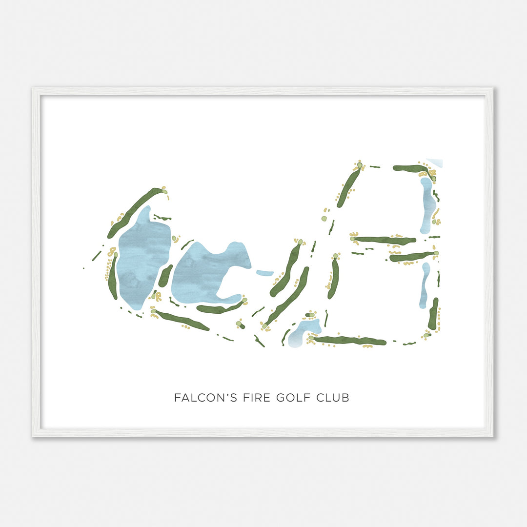 Print of Falcon'S Fire Golf Club Modern Map