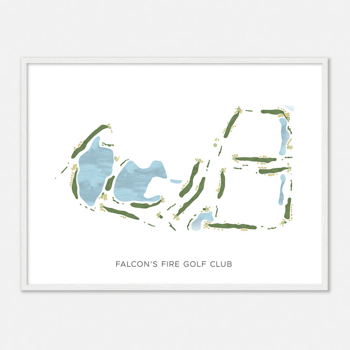 Print of Falcon'S Fire Golf Club Modern Map