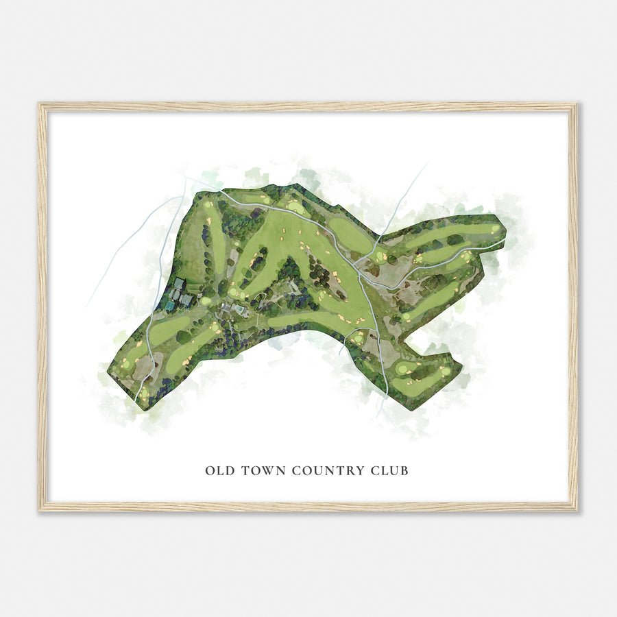 Print of Old Town Country Club Classic Map