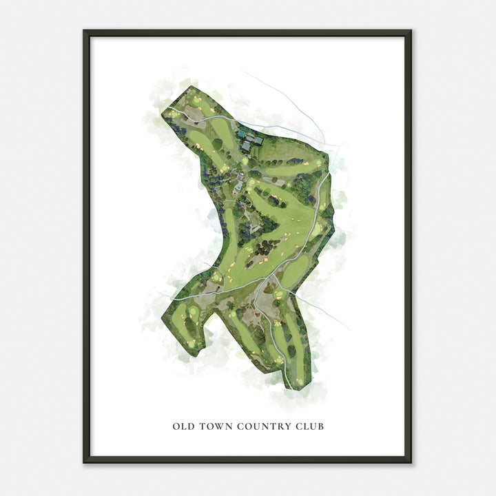 Print of Old Town Country Club Classic Map