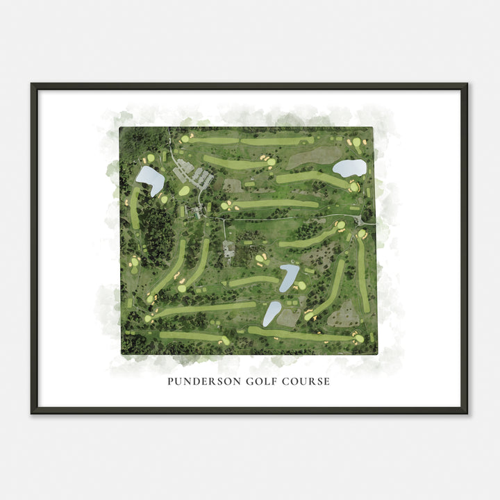 Print of Punderson Golf Course Classic Map