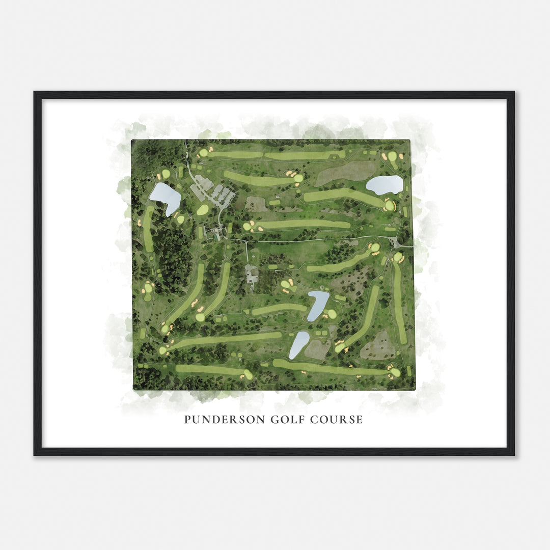 Print of Punderson Golf Course Classic Map