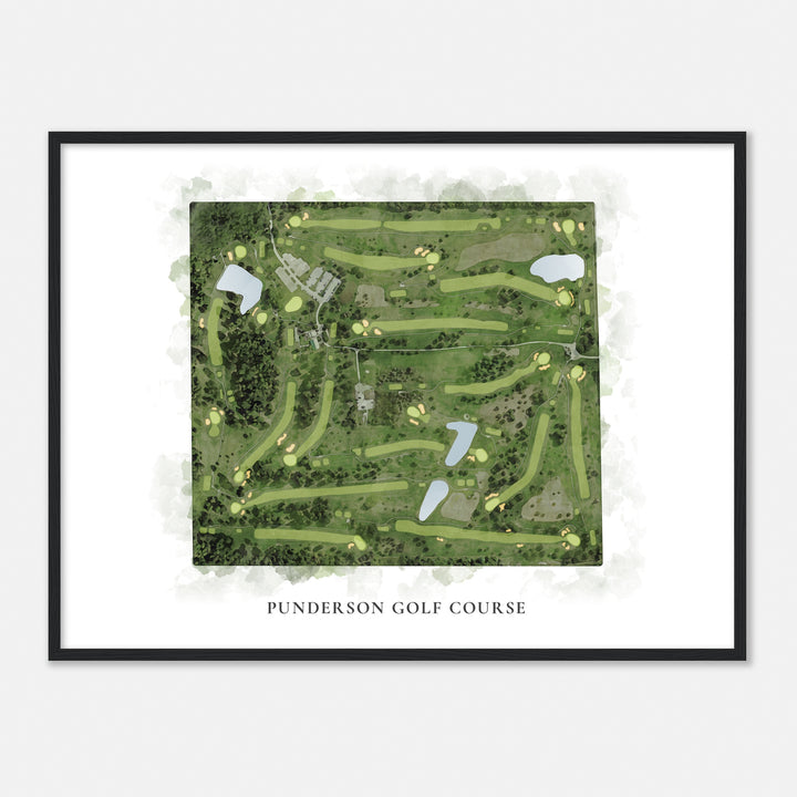 Print of Punderson Golf Course Classic Map