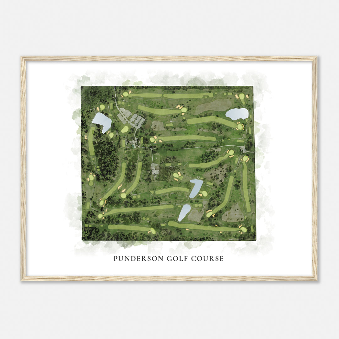 Print of Punderson Golf Course Classic Map
