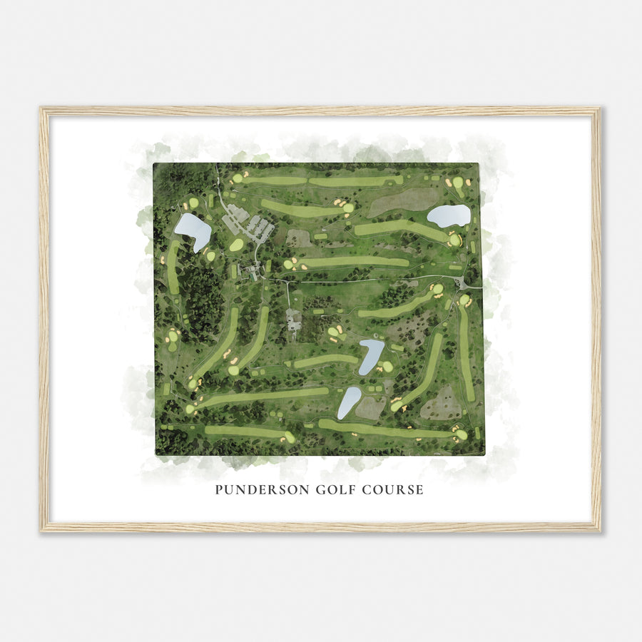 Print of Punderson Golf Course Classic Map