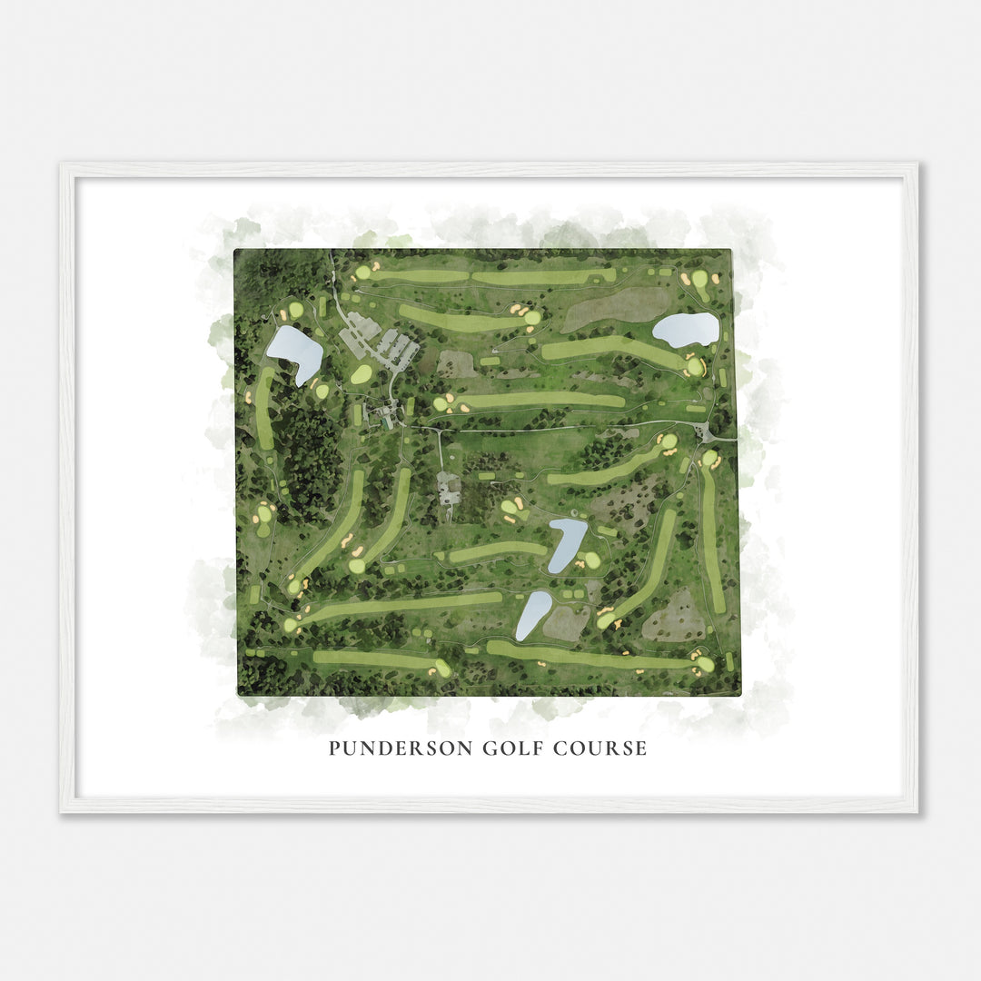 Print of Punderson Golf Course Classic Map
