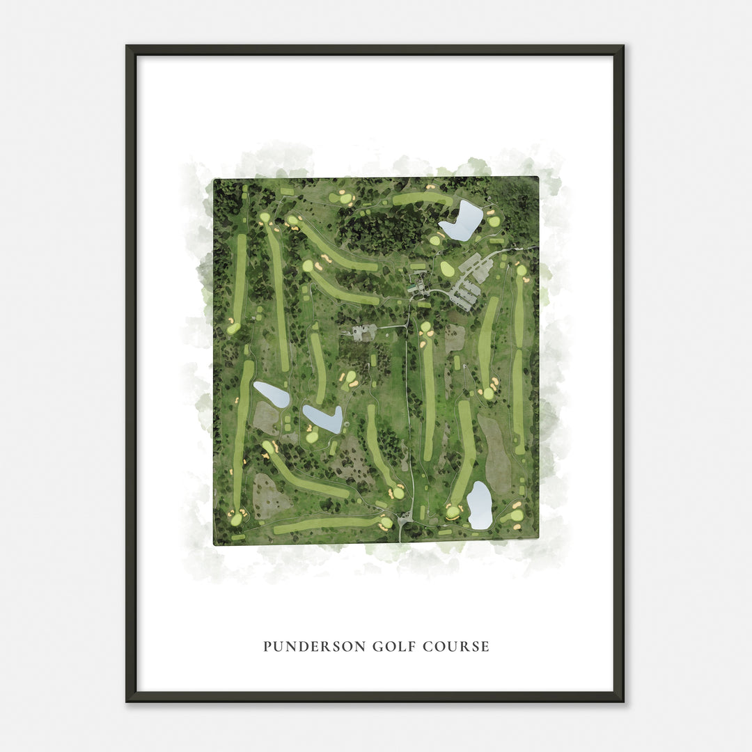 Print of Punderson Golf Course Classic Map