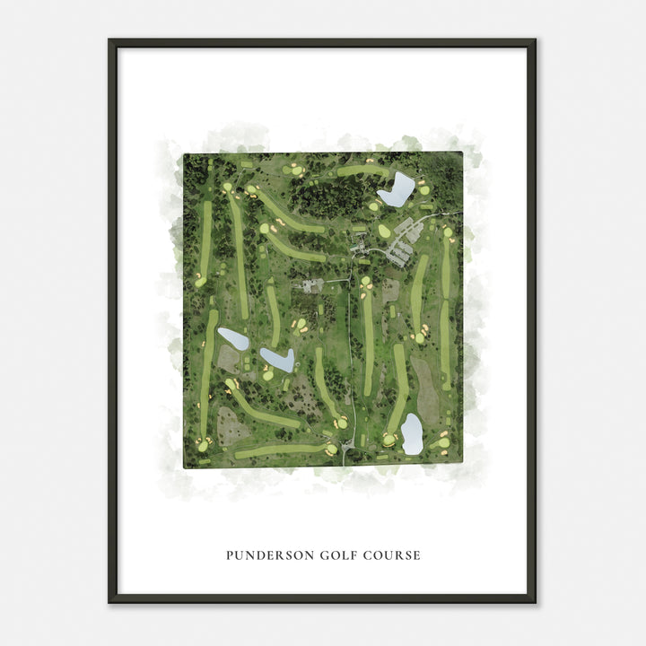 Print of Punderson Golf Course Classic Map