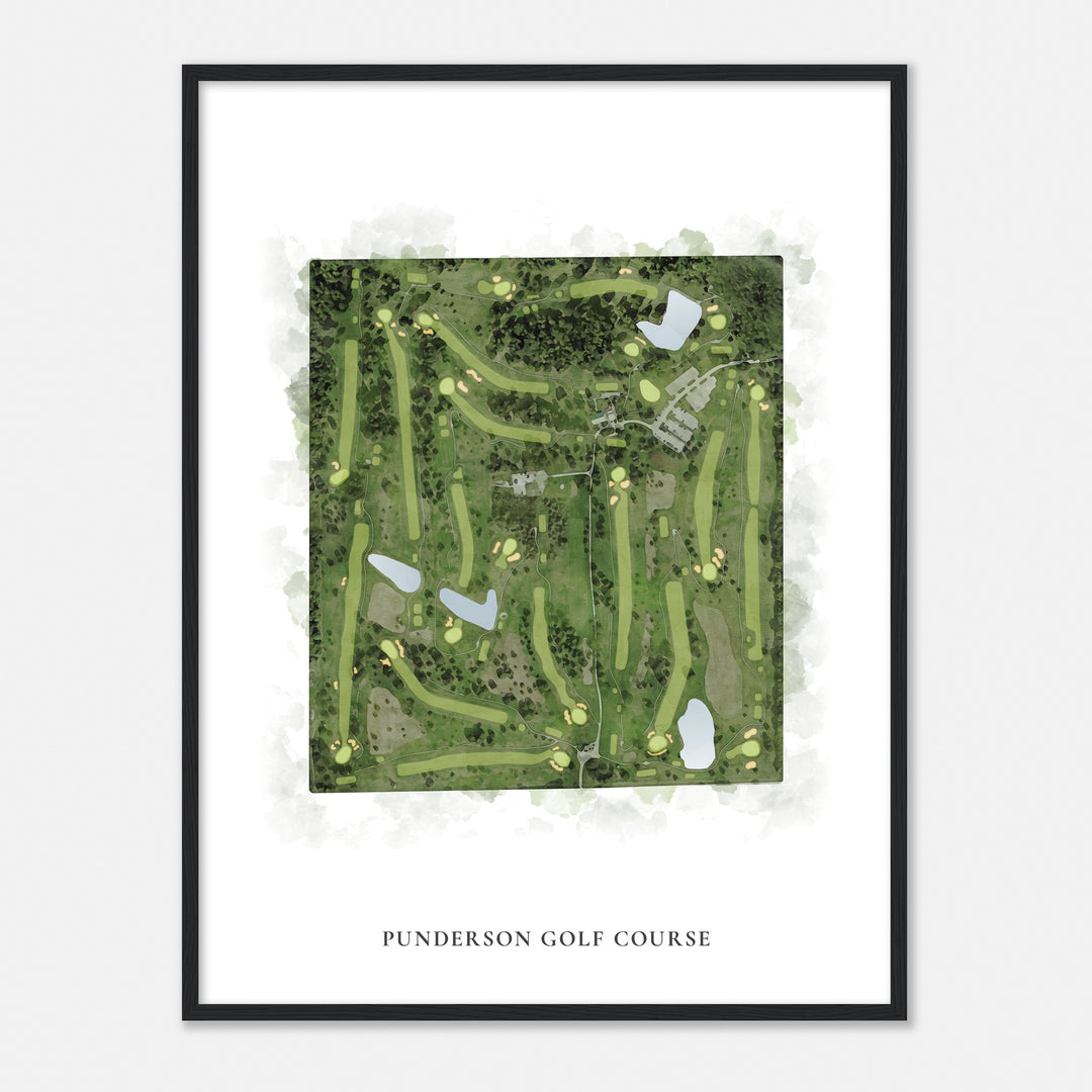 Print of Punderson Golf Course Classic Map