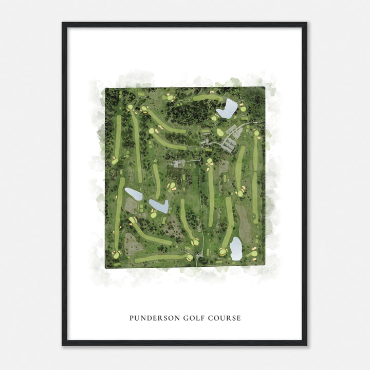 Print of Punderson Golf Course Classic Map