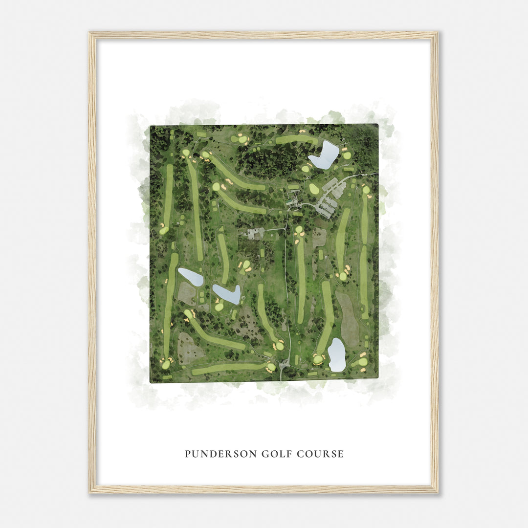 Print of Punderson Golf Course Classic Map