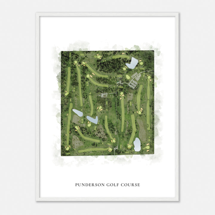 Print of Punderson Golf Course Classic Map