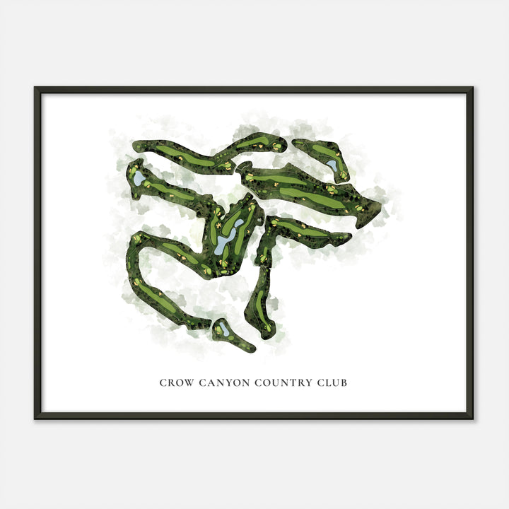 Print of Crow Canyon Country Club Classic Map