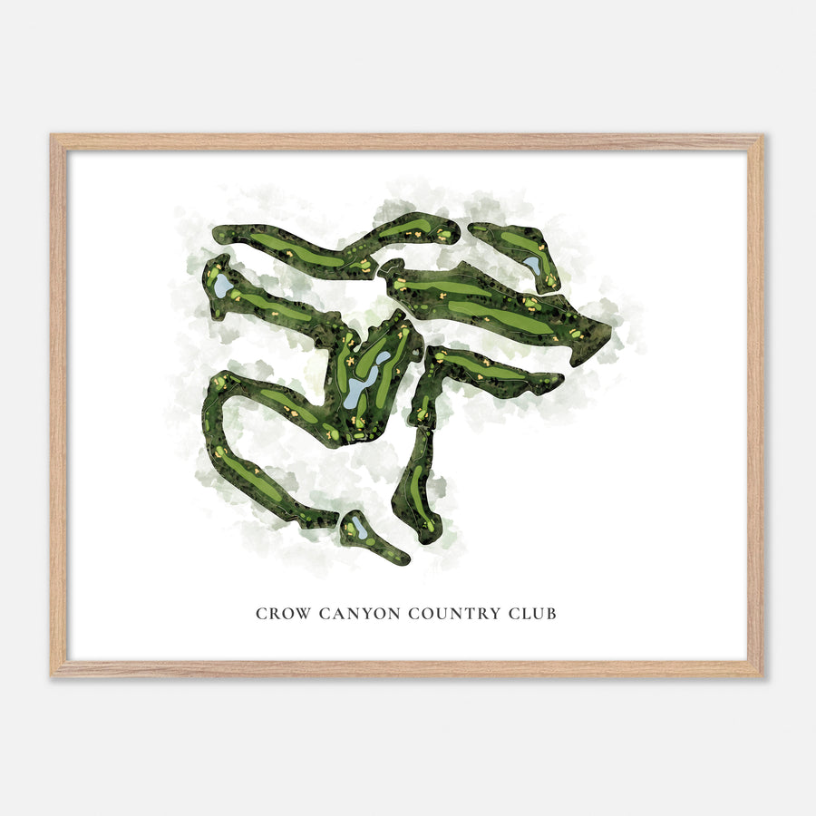 Print of Crow Canyon Country Club Classic Map