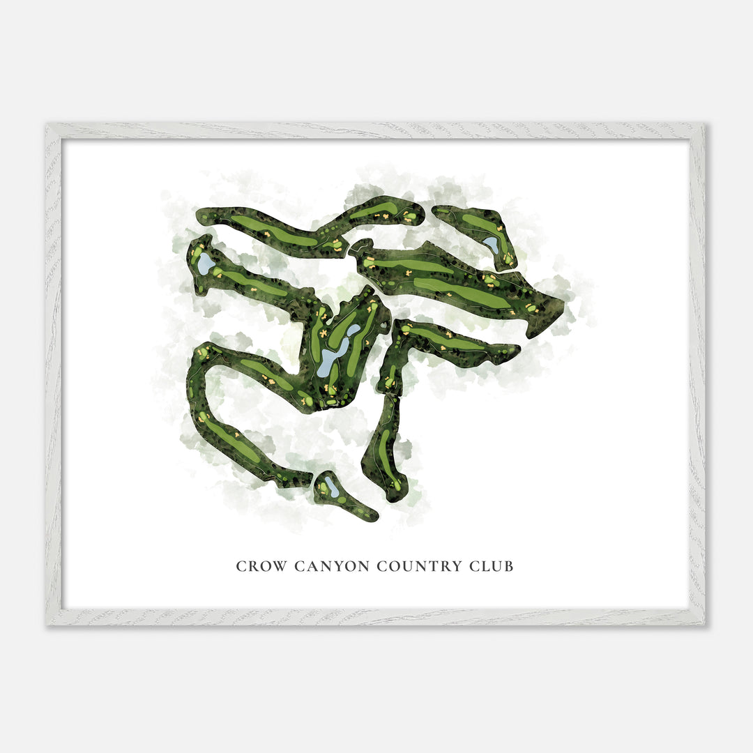 Print of Crow Canyon Country Club Classic Map