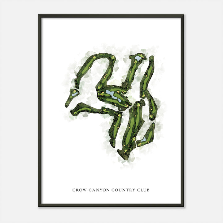 Print of Crow Canyon Country Club Classic Map