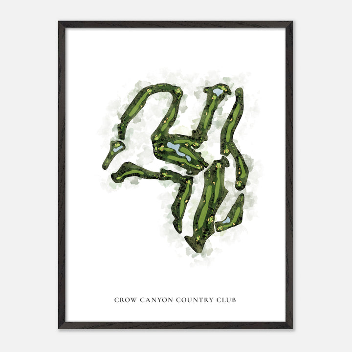 Print of Crow Canyon Country Club Classic Map