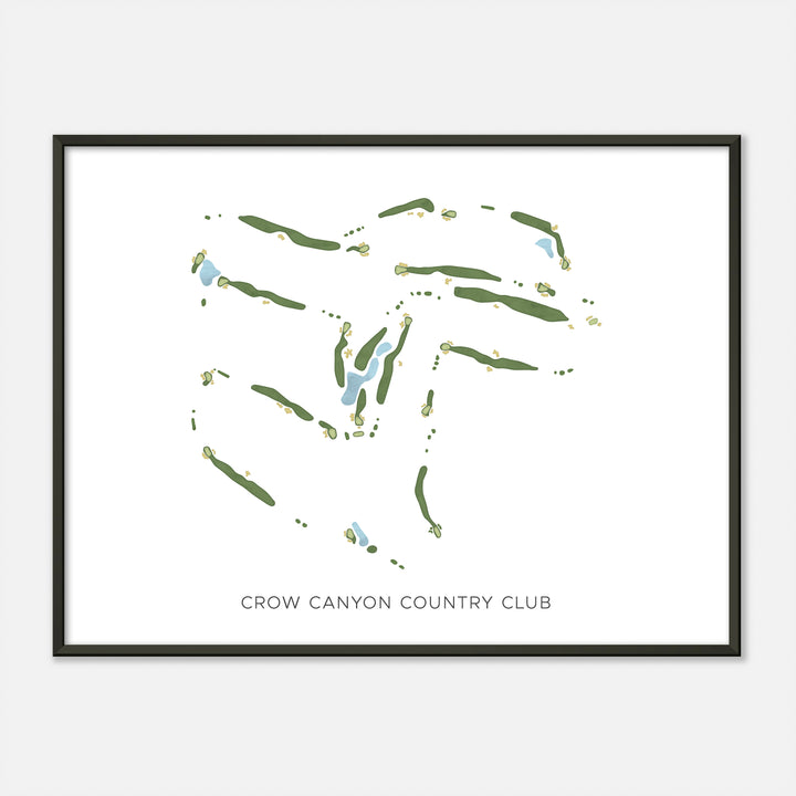 Print of Crow Canyon Country Club Modern Map