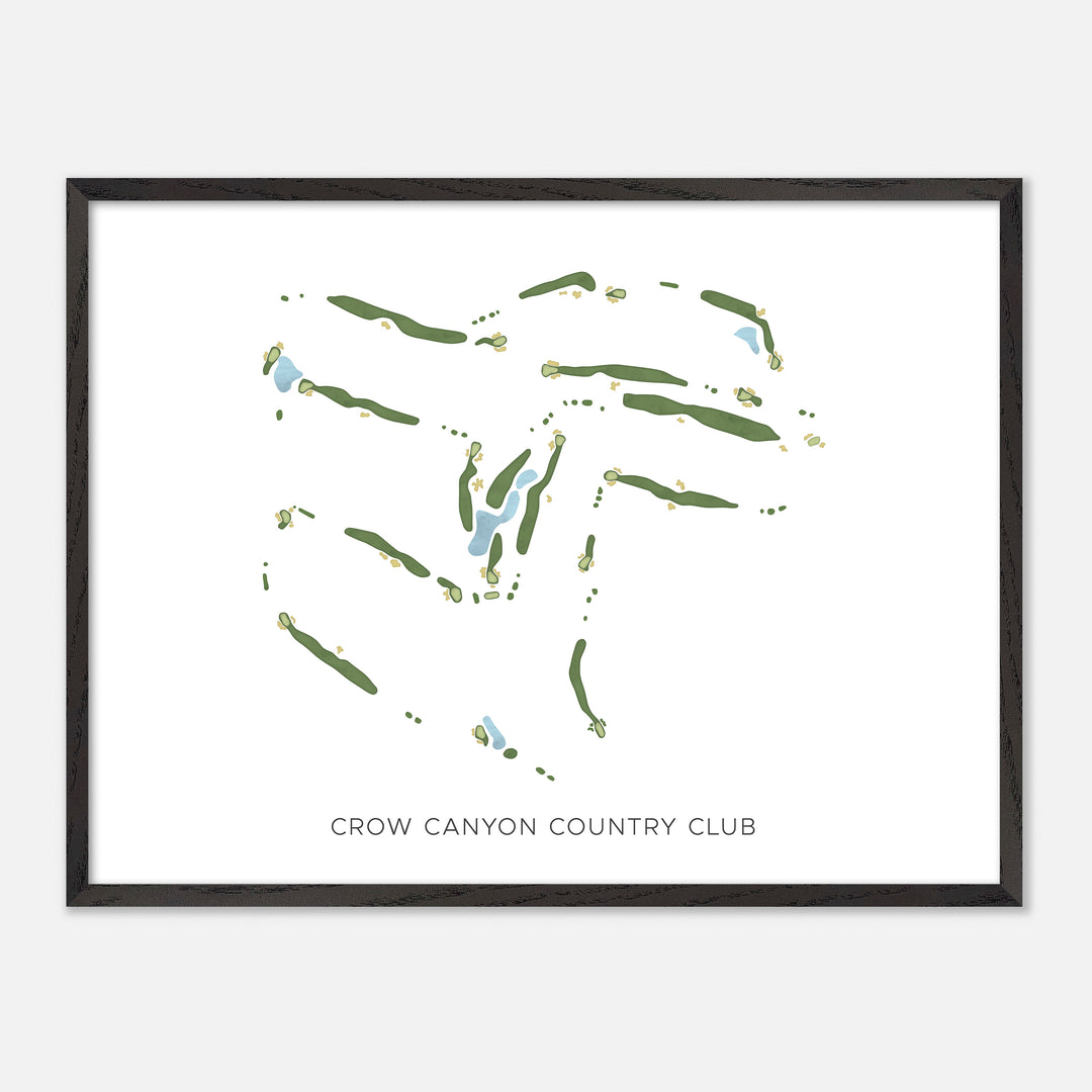 Print of Crow Canyon Country Club Modern Map