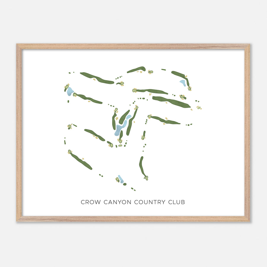 Print of Crow Canyon Country Club Modern Map