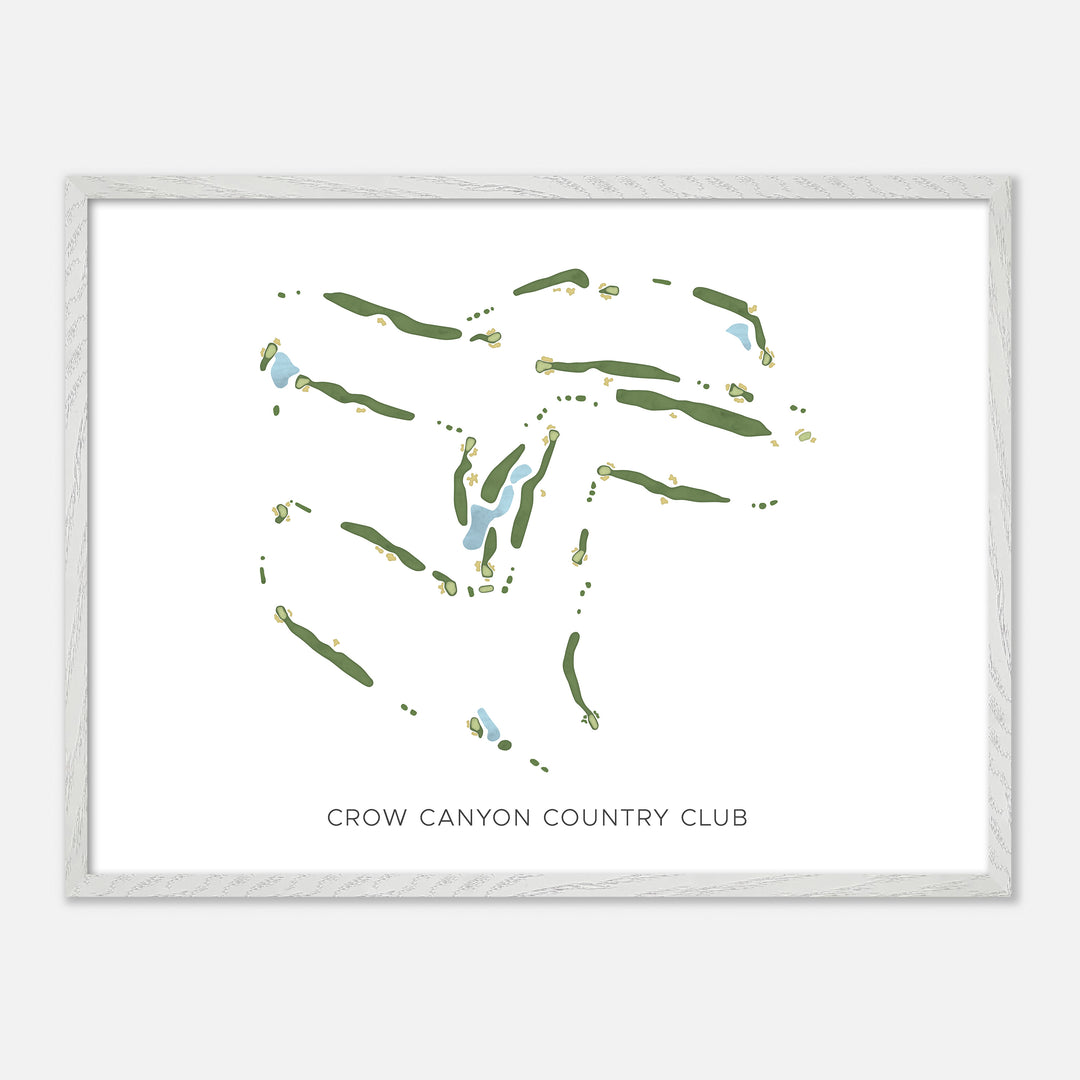 Print of Crow Canyon Country Club Modern Map