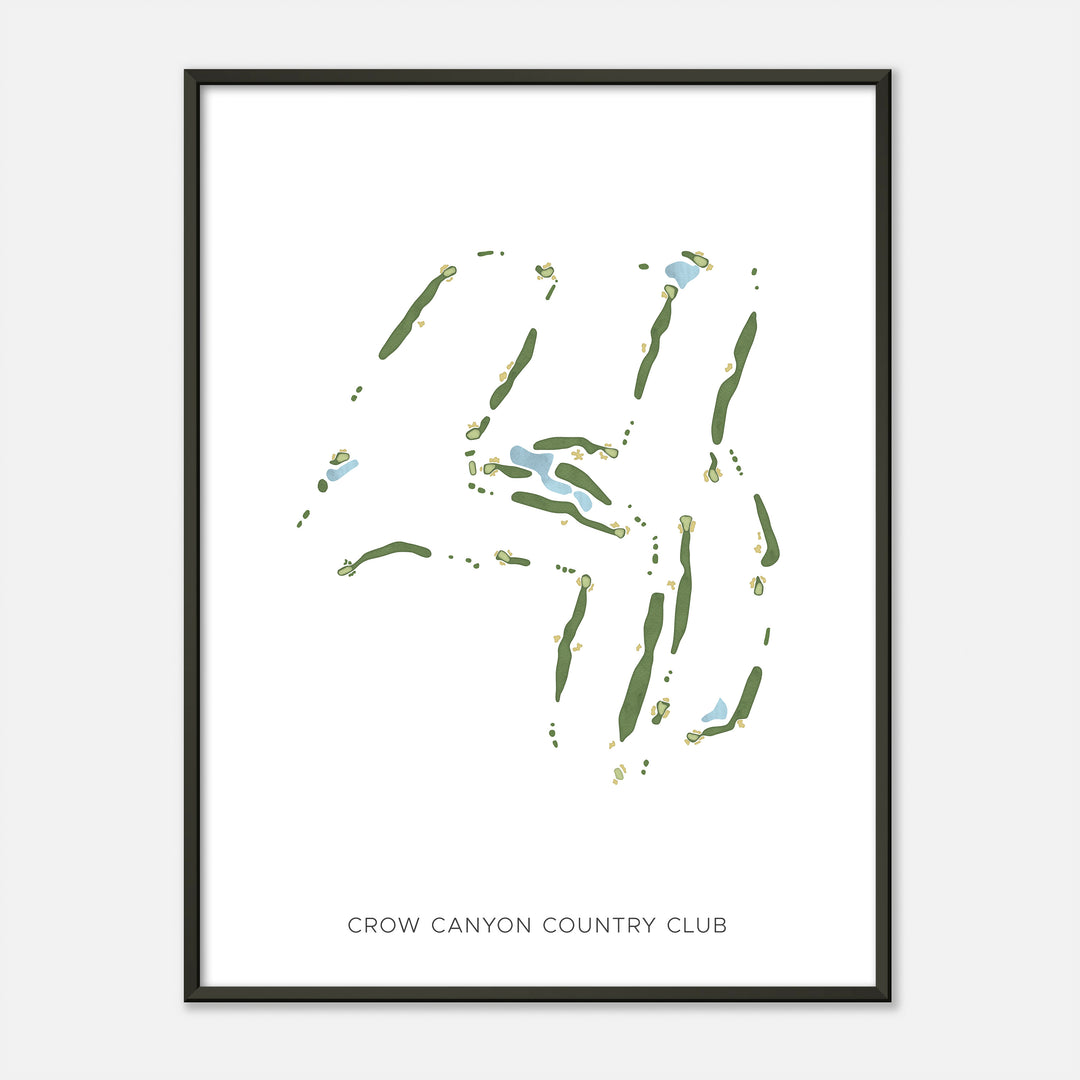 Print of Crow Canyon Country Club Modern Map