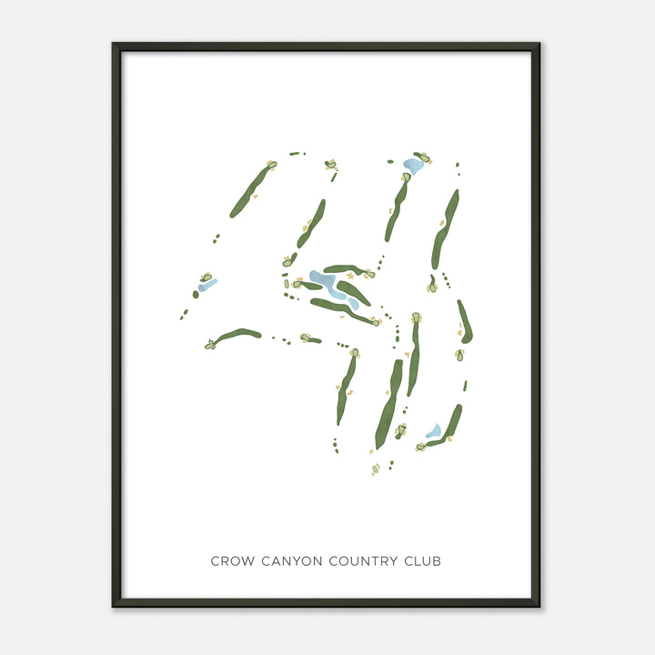 Print of Crow Canyon Country Club Modern Map