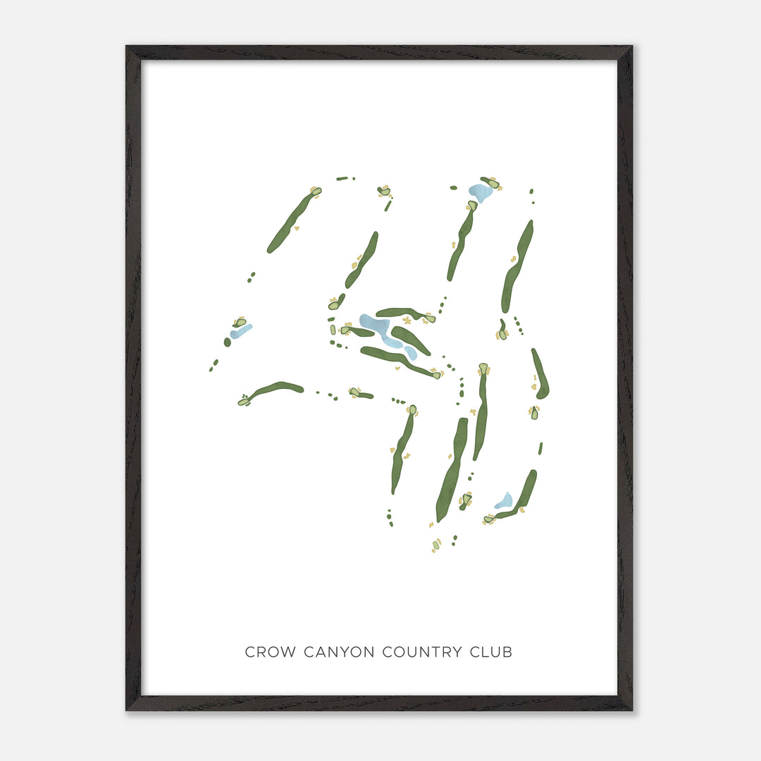 Print of Crow Canyon Country Club Modern Map
