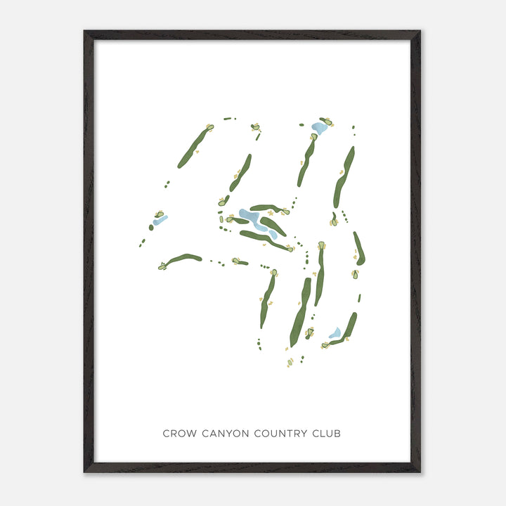 Print of Crow Canyon Country Club Modern Map