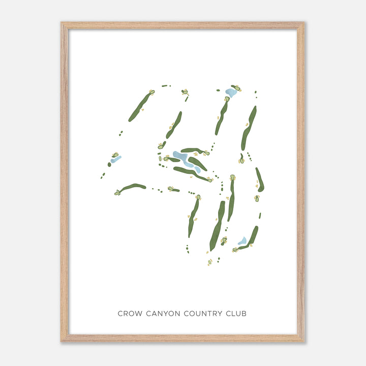 Print of Crow Canyon Country Club Modern Map