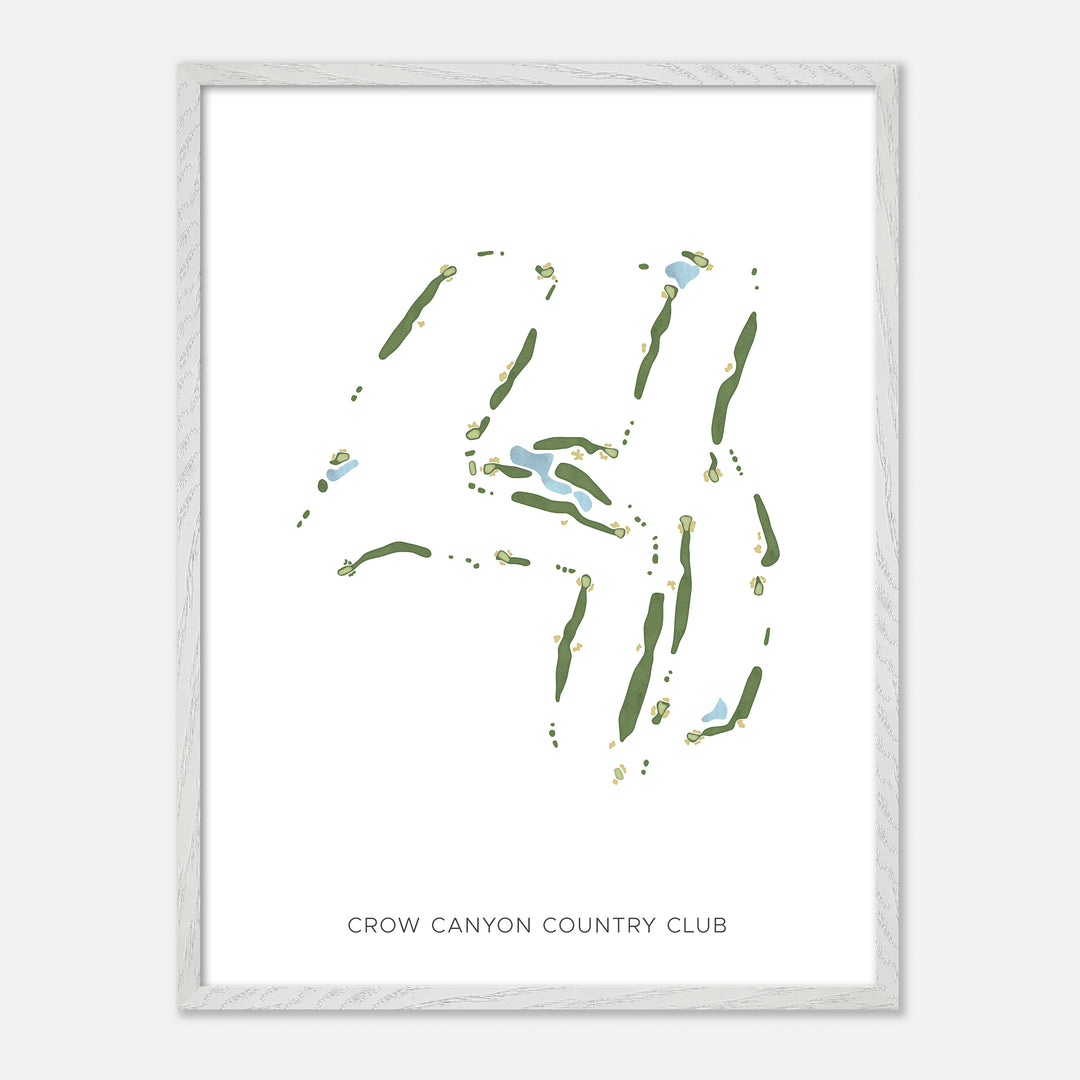 Print of Crow Canyon Country Club Modern Map
