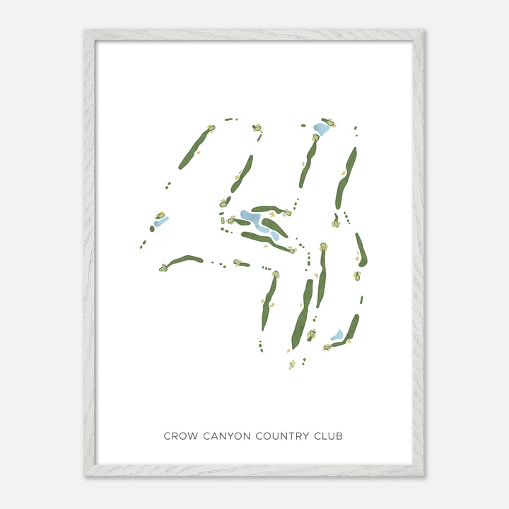 Print of Crow Canyon Country Club Modern Map