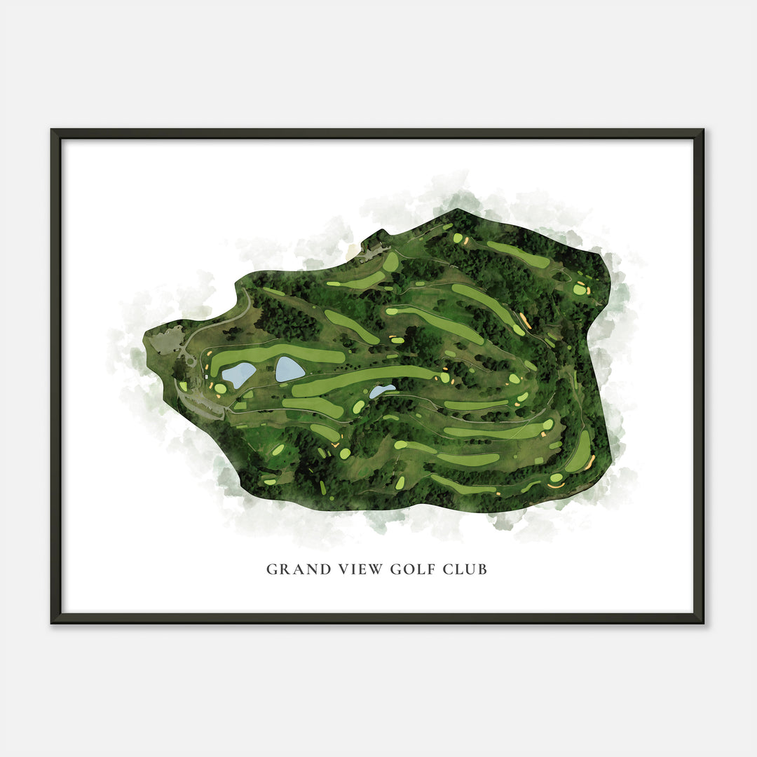 Print of Grand View Golf Club Classic Map