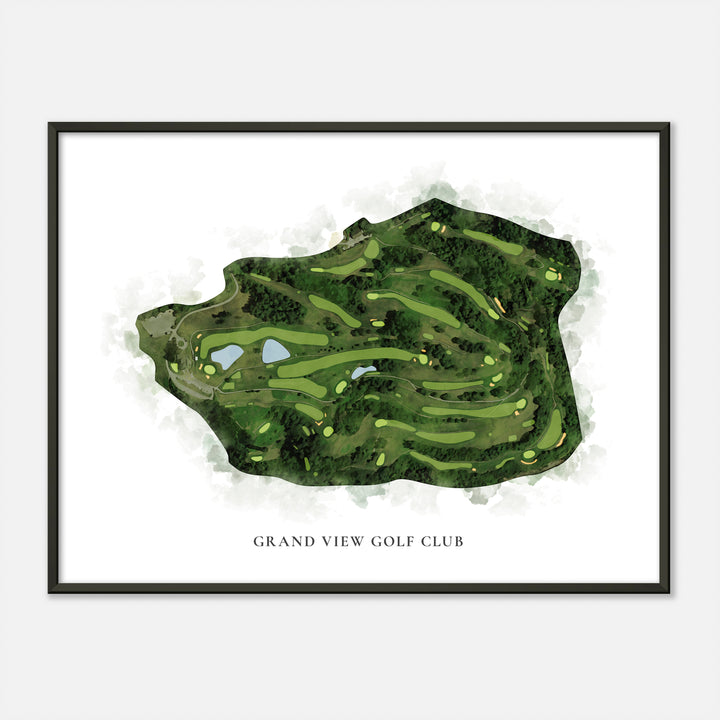 Print of Grand View Golf Club Classic Map