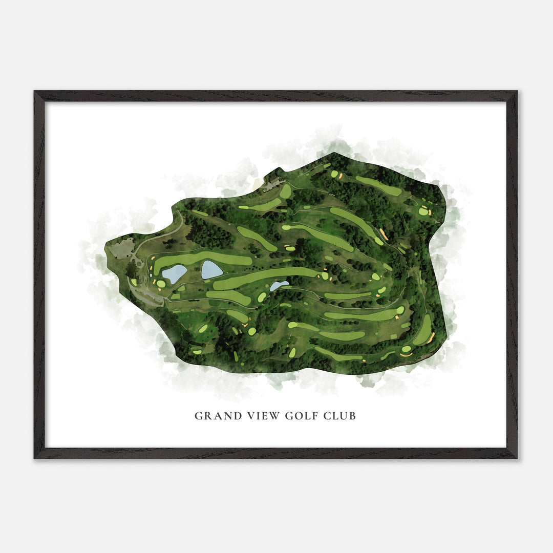 Print of Grand View Golf Club Classic Map
