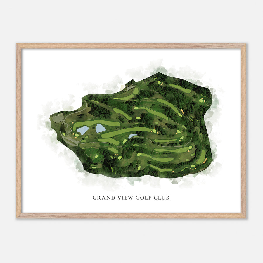 Print of Grand View Golf Club Classic Map