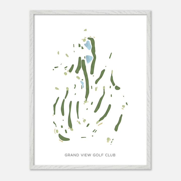 Print of Grand View Golf Club Modern Map