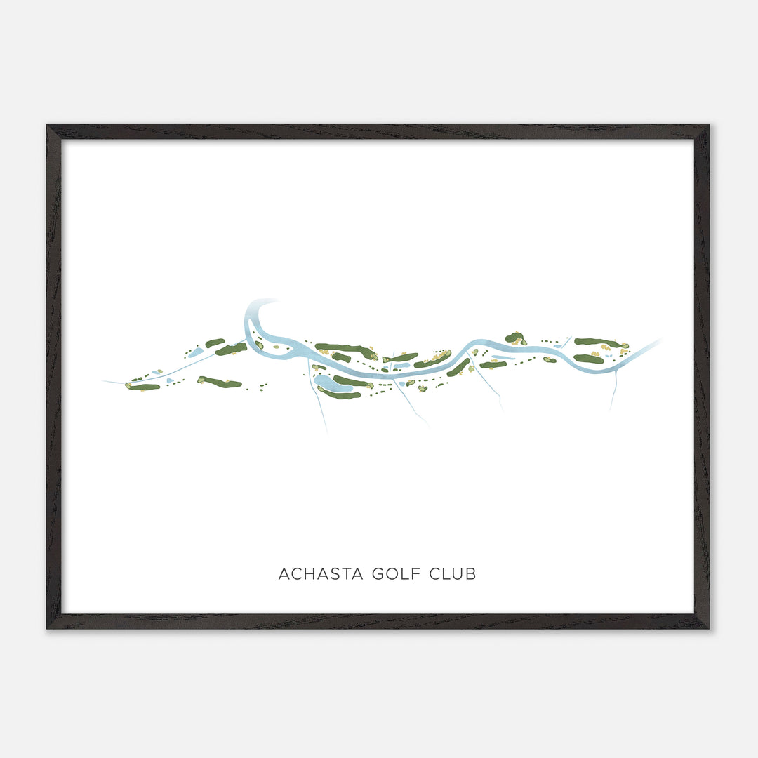 Print of Achasta Golf Club Modern Map
