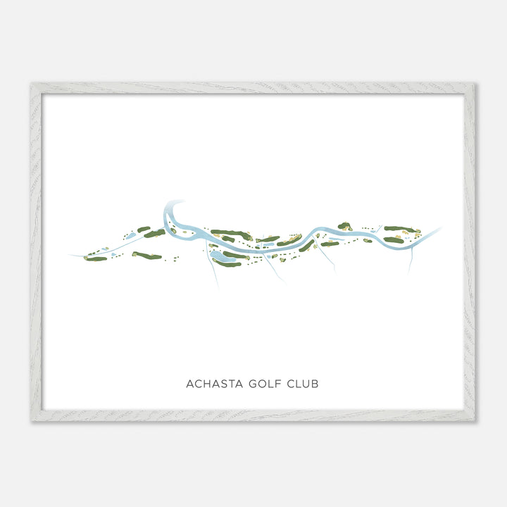 Print of Achasta Golf Club Modern Map