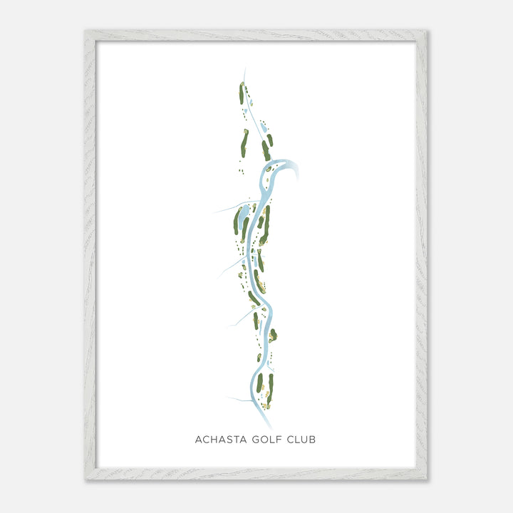Print of Achasta Golf Club Modern Map