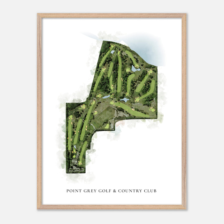 Print of Point Grey Golf &amp; Country Club Classic Map