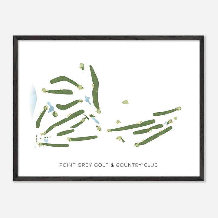 Print of Point Grey Golf &amp; Country Club Modern Map