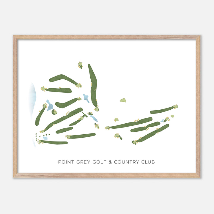 Print of Point Grey Golf &amp; Country Club Modern Map