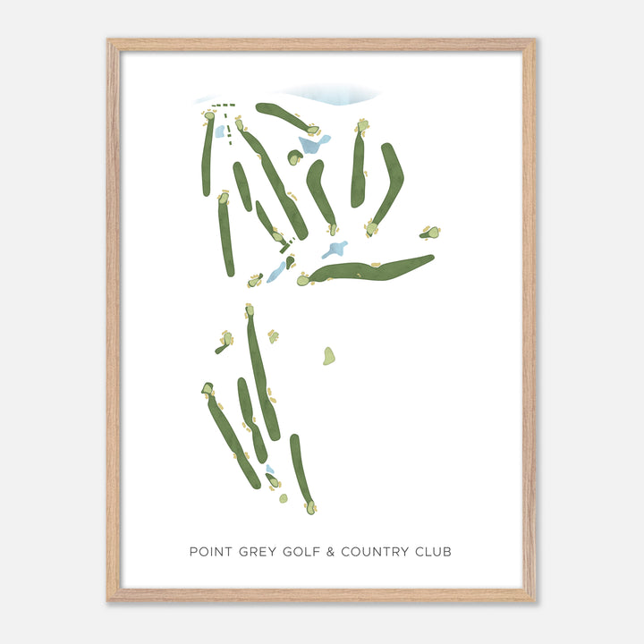 Print of Point Grey Golf &amp; Country Club Modern Map