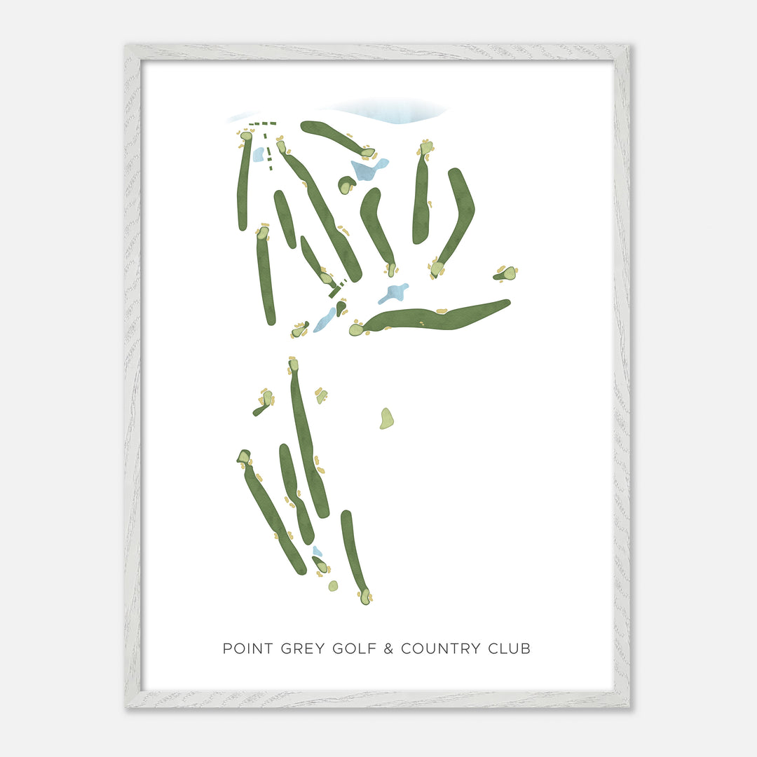 Print of Point Grey Golf &amp; Country Club Modern Map
