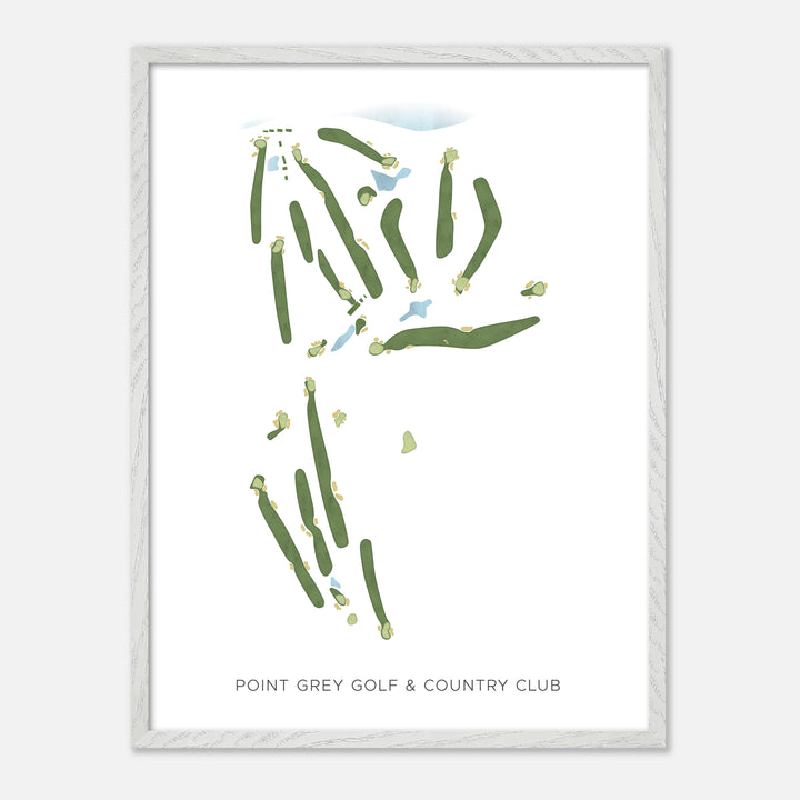 Print of Point Grey Golf &amp; Country Club Modern Map